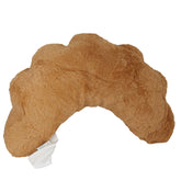 CROISSANT PILLOW - 17 in. x 12 in. x 3 in.- BROWN